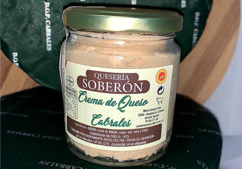 Crema queso Cabrales quesería Soberón